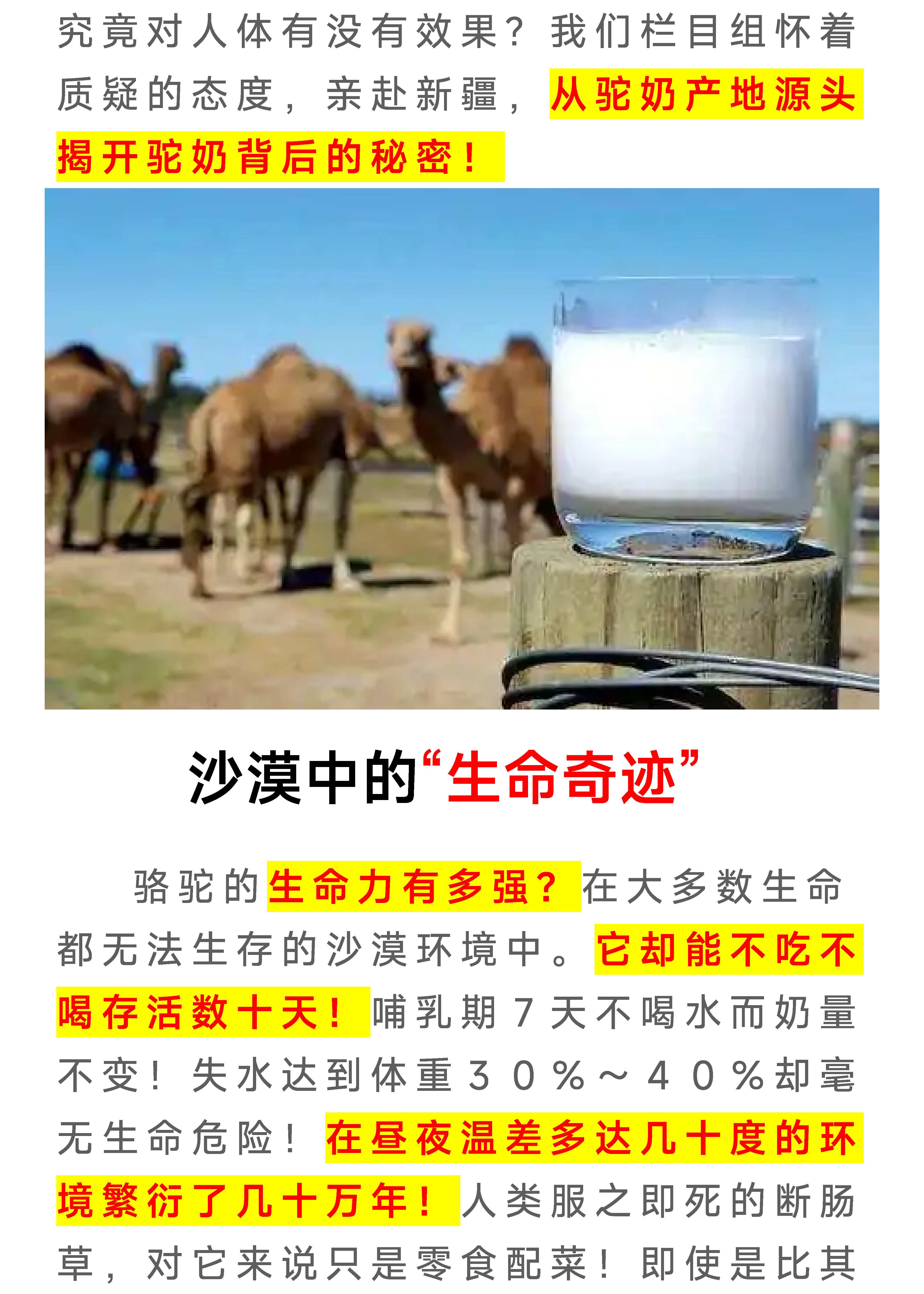 驼奶落地页图片 2